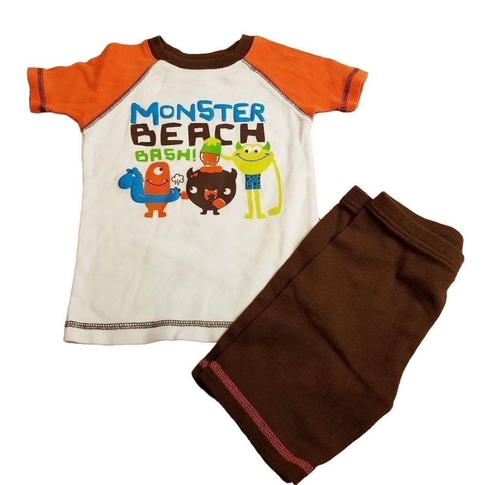 Carter's monster pajamas 3T